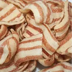 Pururuca de Trigo Crua Para Fritar Salgadinho de Bacon Listrada 1kg + Tempero de Bacon