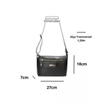Bolsa Feminina Couro Legitimo Alça Transversal Pequena Azul