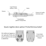 Prolia 60mg/mL, caixa com 1 seringa preenchida com 1mL de solução de uso subcutâneo