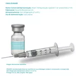 Xolair 150mg, caixa com 1 seringa preenchida com 1mL de solução de uso subcutâneo