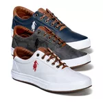 Combo 3 Pares Polo Open Masculino