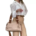 Bolsas Femininas De Couro Legitimo Lirom Macio Alta Qualidade Nude