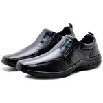 Sapato Social Masculino Pipper Em Couro Pelica Preto Airmove Preto