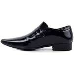 Sapato Social Jota Pe Em Couro Verniz Preto Original 77704 Preto