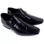 Sapato Social Jota Pe Em Couro Verniz Preto Original 77704 Preto