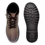 Bota Masculina Coturno Preto Marrom Modelo Com Zíper Laroche Chocolate