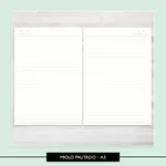 Miolo para Caderno Colegial - Pautado