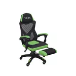 CADEIRA GAMER ROCKET PRETA COM VERDE - CGR10PVD