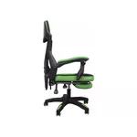 CADEIRA GAMER ROCKET PRETA COM VERDE - CGR10PVD