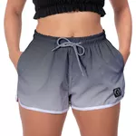Kit 3 Shorts Feminino Preto Branco e Degradê Preto Moda Praia ou Academia W2 Premium