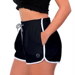 Kit 2 Shorts Feminino Preto e Laranja Moda Praia ou Academia W2 Premium