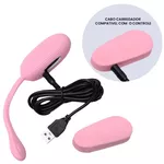 BULLET FUN ROSE COM CONTROLE RECARREGÁVEL