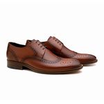 Sapato Social Derby Brogue Bernardi - Castanho