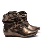 Bota Sanfonada Craquele Chumbo outlet