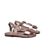 Sandália Laço Metalizado Cobre Infantil Gats