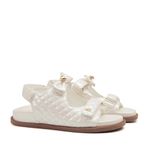 Sandália Papete Holográfico Branco Feminina Gats