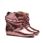 Bota Sanfonada Rosa Metalizado Infantil Gats