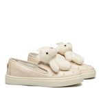 Tênis Slip On Couro Porcelana de Ursinho Infantil Gats