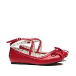 Sapatilha Tiras Metal Vermelho Infantil Gats