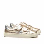 Tênis de Velcro Cristal Ouro Infantil Gats