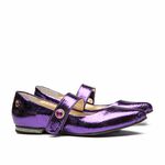Sapatilha Bico Fino Craquele Roxo Infantil Gats