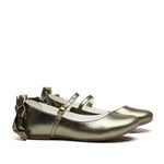 Sapato Verde Musgo Metalizado Infantil Gats 