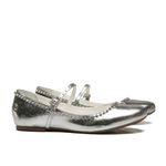 Sapatilha Prata Tiras Strass Infantil Gats