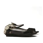 Sapatilha Veludo Preto Borboleta Infantil Gats