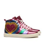 Tênis Cano Alto Cristal Mauve Metalizado Infantil Gats
