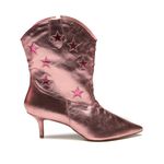 Bota Cano Baixo Celine Rosa 