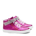 Tênis Cano Alto Strass Pink Infantil