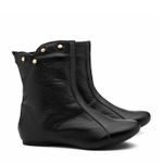 Bota Couro Preto Infantil Gats