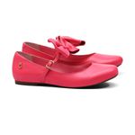 Sapatilha Rosa Neon Laço Infantil Gats