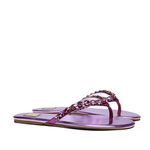 Flat Bordado Metalizado Roxo Infantil Gats