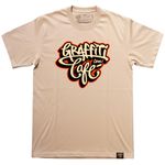 Camiseta GRAFFITI COM CAFÉ - Bege