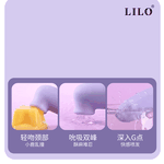 Vibrador Bullet e sugador com controle de formato de box - 12 modos de vibração