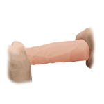 Dildo Pênis Realístico 25,4cm x 4,2cm possui vertebras dobráveis - com Ventosa
