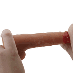Dildo Prótese Realística Pênis em Silicone com Ventosa - 3,1x16,2 cm