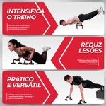 Apoio Fixo para Flexão Consport – Par de Pegadores Estáveis para Treinos de Peito, Braços e Ombros - Consport