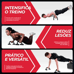 Apoio Fixo para Flexão Consport – Par de Pegadores Estáveis para Treinos de Peito, Braços e Ombros - Consport