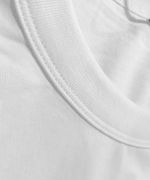 Camiseta Oversized Branca Masculina Gola Alta – Premium e Estruturada