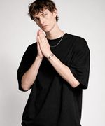 Camiseta Oversized Premium Preta Masculina – 100% Algodão Visual Moderno
