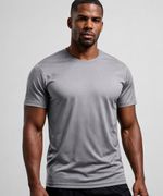 Camiseta Run Fitness Cinza Masculina 100% Poliamida – Toque Gelado, Leveza Extrema