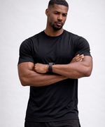 Camiseta Run Fitness Preto Masculina 100% Poliamida – Toque Gelado, Leveza Extrema