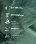 Camiseta Run Fitness Verde Masculina 100% Poliamida – Toque Gelado, Leveza Extrema