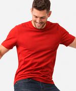 Tech T-shirt Masculina Vermelho Premium 95% Algodão + 5% Elastano - Conforto, Caimento Perfeito e Alta Durabilidade 
