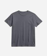 Camiseta Masculina Premium Cinza Claro Sem Costura Lateral – 100% Algodão Caimento Natural 