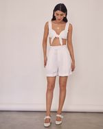 Short Pri Off White Linho 