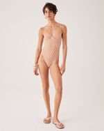 Maiô meia taça poá gretta 