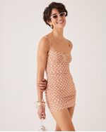 Vestô Maiô Florence Poa Marrom 